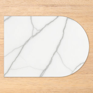 White Marble Acrylic Invitations