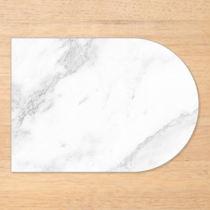 White Marble Acrylic Invitations