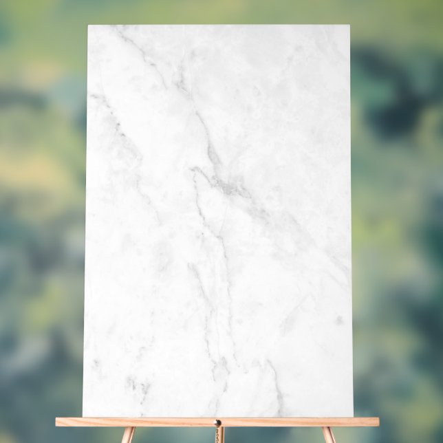 White Marble Acrylic Sign (Neutral)