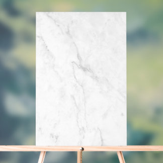 White Marble Acrylic Sign
