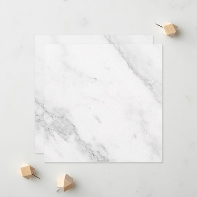 White Marble Announcement (Front/Back In Situ)