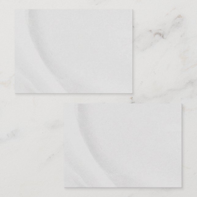 White Marble Appointment Card (Front/Back)