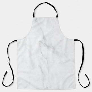White Marble Apron