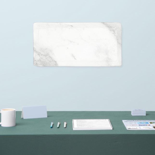 White Marble Banner (Tradeshow)