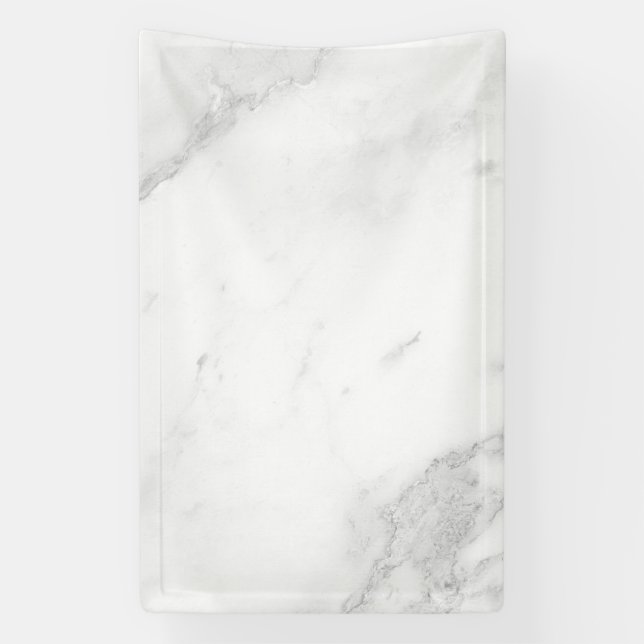 White Marble Banner (Vertical)