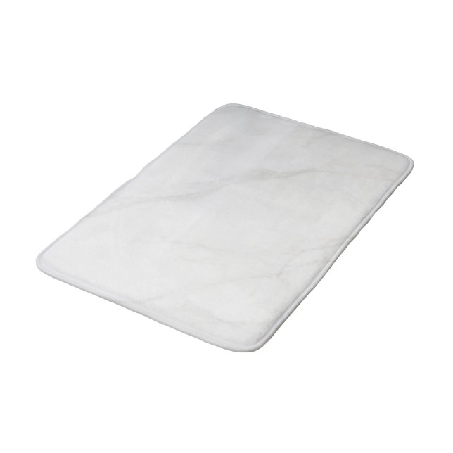 White Marble Bath Mat (Angled)