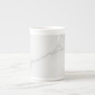 White Marble Bone China Mug