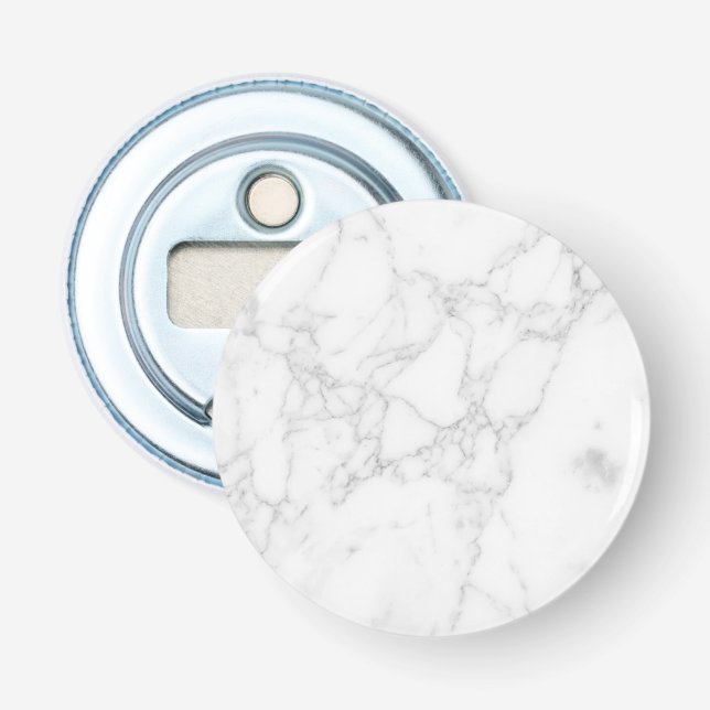 White Marble  Bottle Opener (Front)