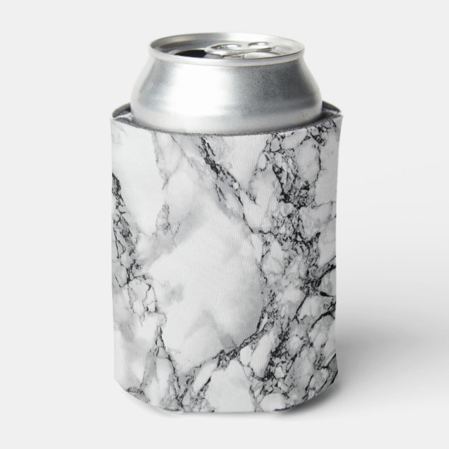 White Marble Can Cooler (Can Front)