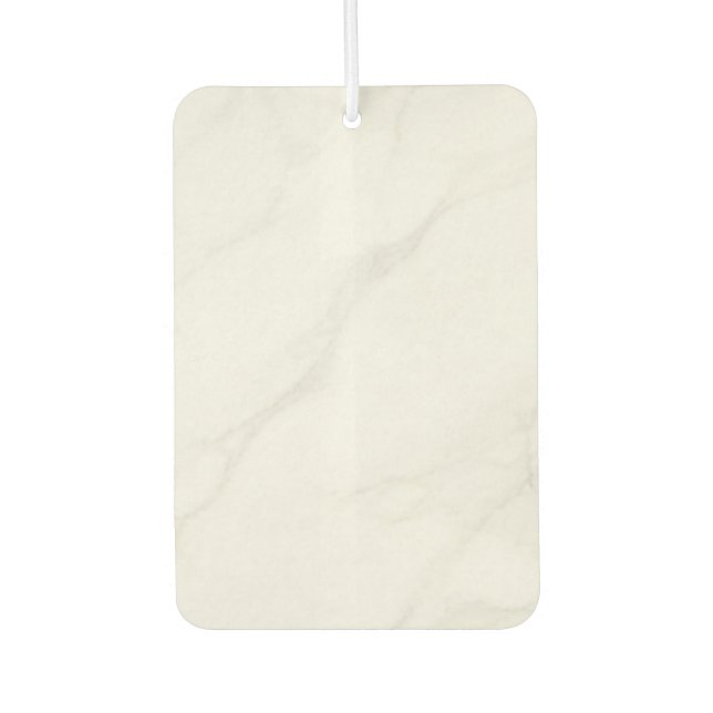 White Marble Car Air Freshener (Front)