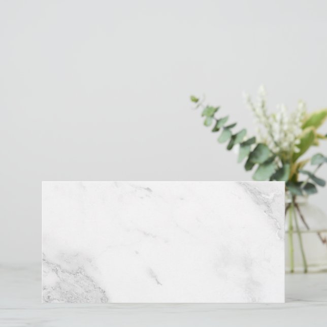 White Marble Card (Standing Front)