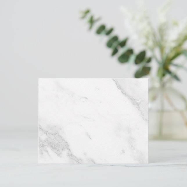 White Marble Card (Standing Front)