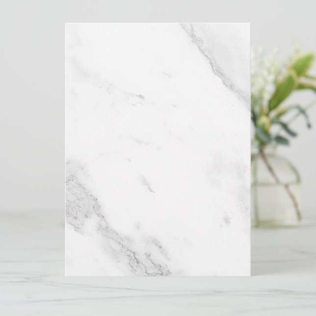 White Marble Card (Standing Front)