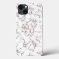 White Marble Carrara Rose Gold Glitter Texture