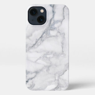 White Marble Carrara Texture iPhone 13 Case