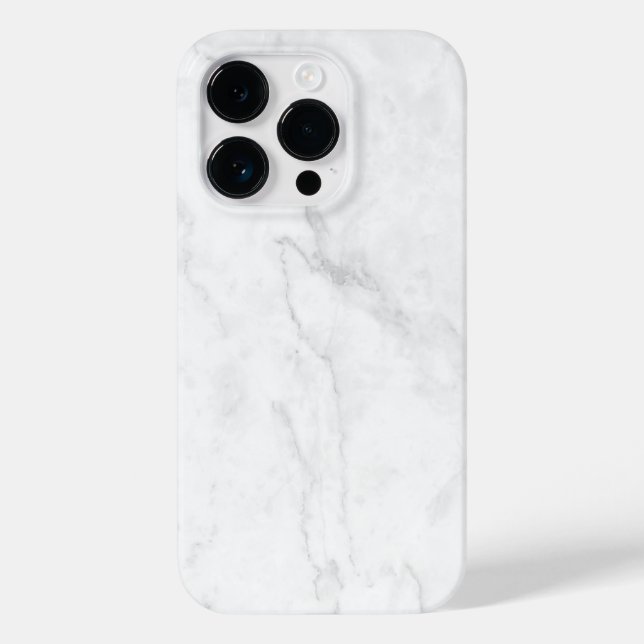White Marble Case-Mate iPhone Case (Back)