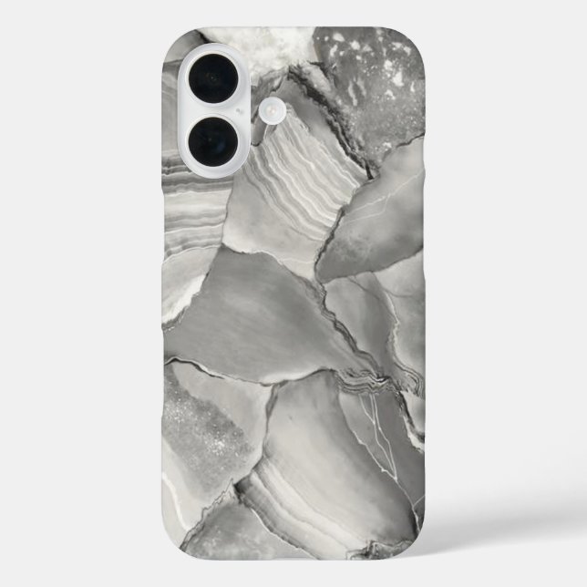 White Marble Case-Mate iPhone Case (Back)