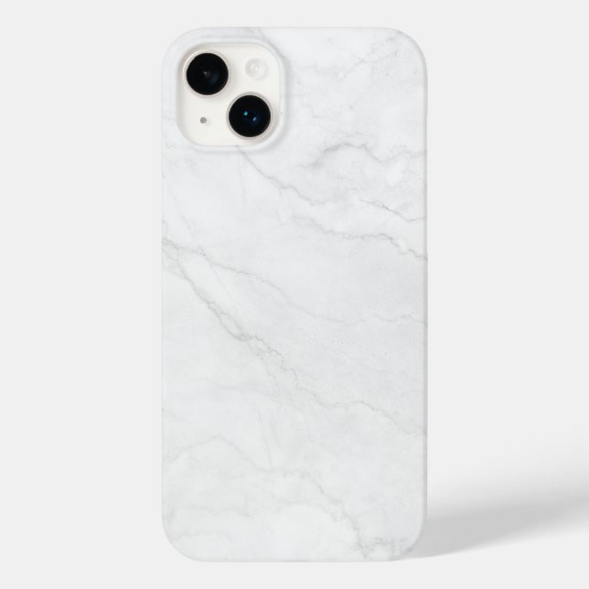 White Marble Case-Mate iPhone Case (Back)