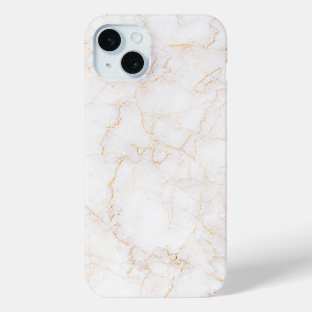 White Marble Case-Mate iPhone Case (Back)