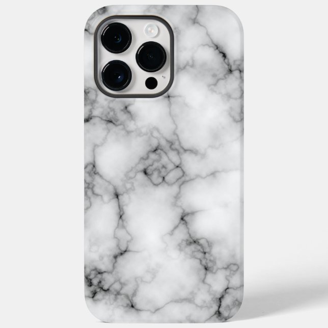 White Marble Case-Mate iPhone Case (Back)