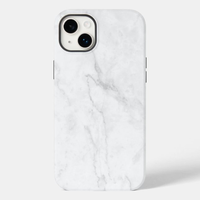 White Marble Case-Mate iPhone Case (Back)