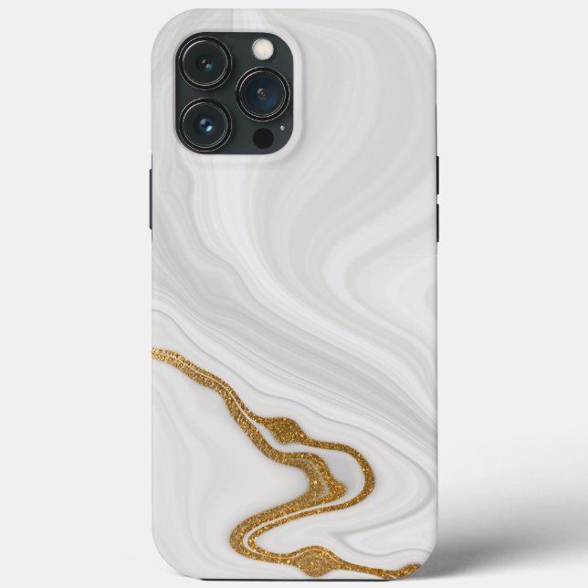 White Marble Case-Mate iPhone Case (Back)