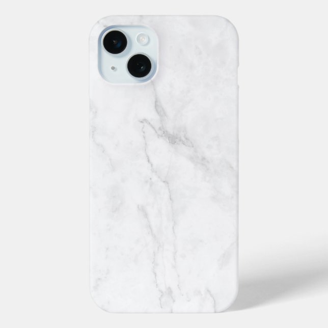 White Marble Case-Mate iPhone Case (Back)