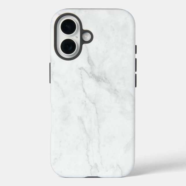  White Marble Case-Mate iPhone Case (Back)