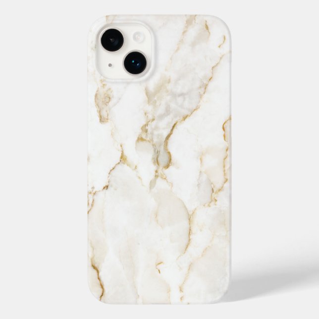 White Marble Case-Mate iPhone Case (Back)