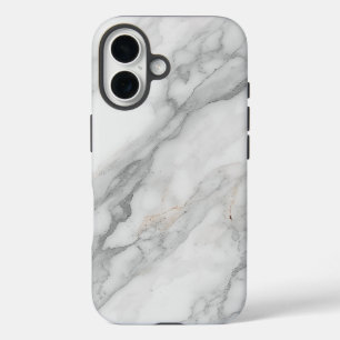 White Marble iPhone 16 Case