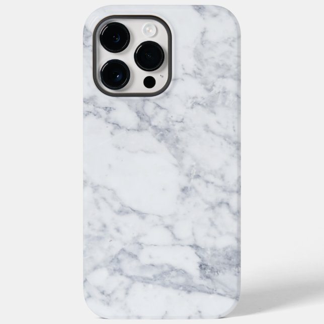 White Marble Case-Mate iPhone Case (Back)