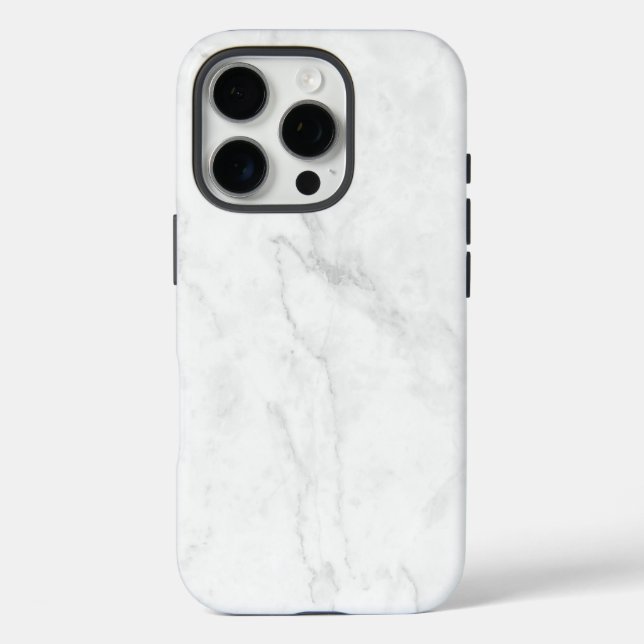 White Marble Case-Mate iPhone Case (Back)