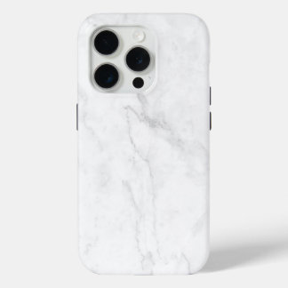 White Marble iPhone 15 Pro Case