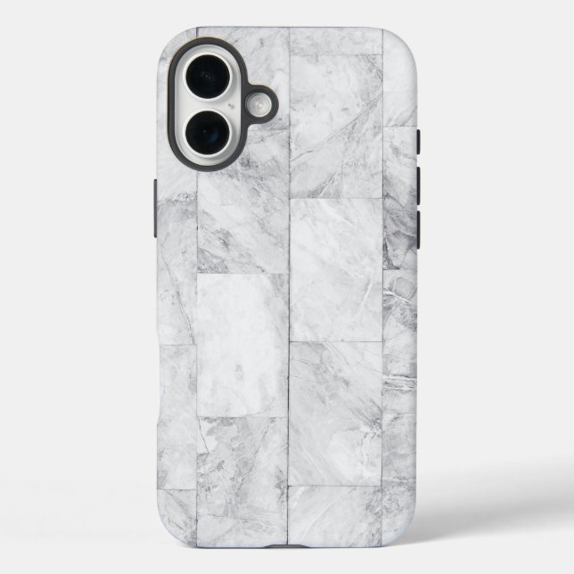 White Marble Case-Mate iPhone Case (Back)