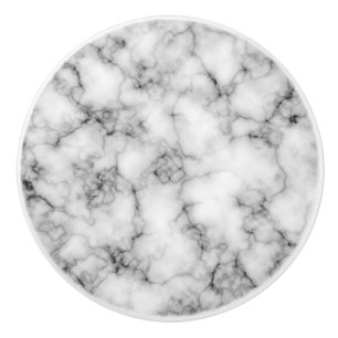 White Marble Ceramic Knob