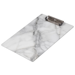 White Marble Clipboard