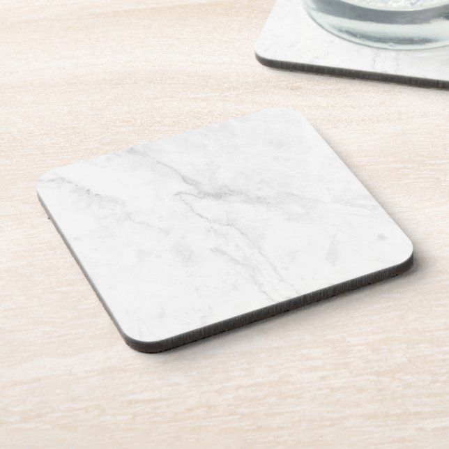  White Marble Coaster (Left Side)