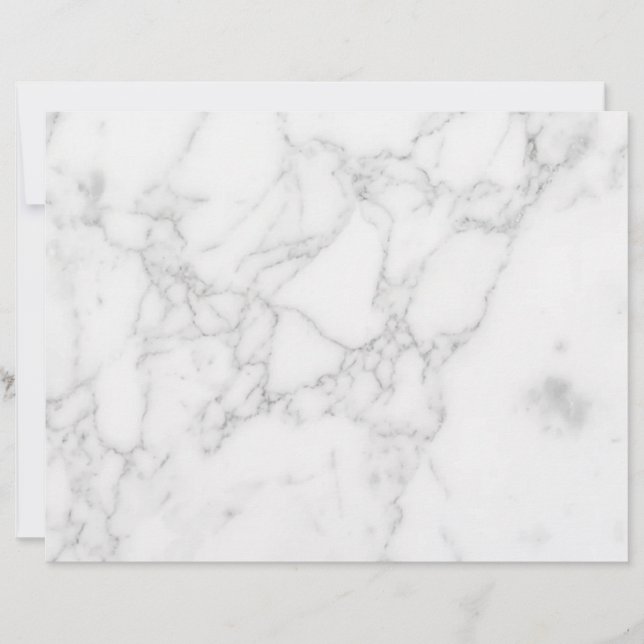 White Marble Custom Letterhead (Front)