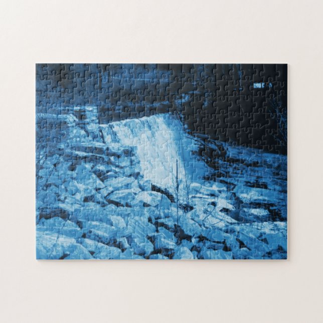 White Marble Dam In Blue Fantasy Art  Jigsaw Puzzle (Horizontal)
