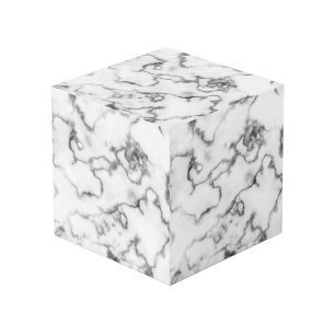 White Marble design -  Cube