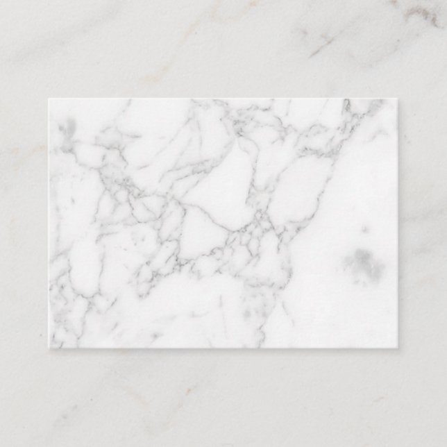 White Marble Discount Card (Front)