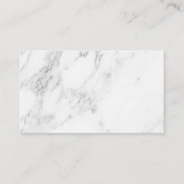 White Marble Discount Card (Front)