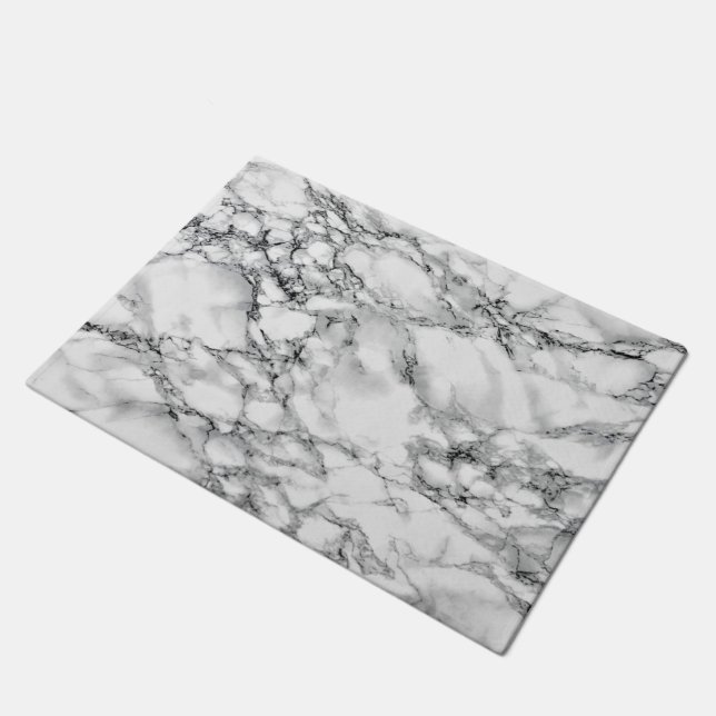 White Marble Doormat (Angled)