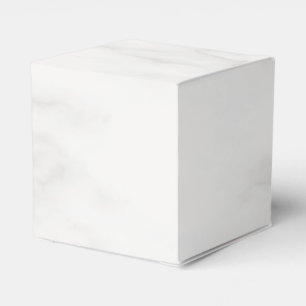 White Marble Elegant Modern Template Trendy Favour Box