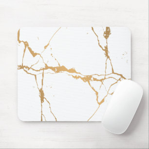 White Marble Elegant Mouse Pad