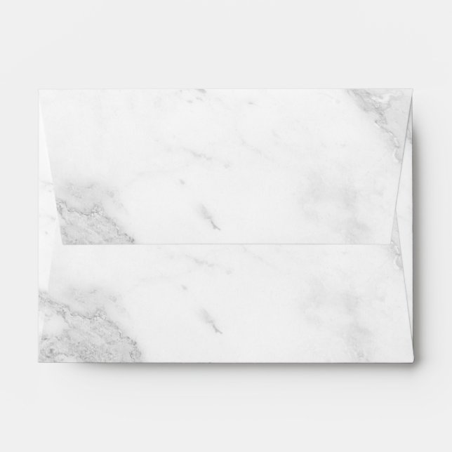 White Marble  Envelope (Back (Top Flap))