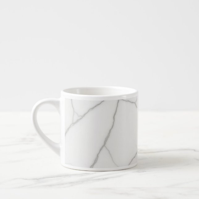 White Marble Espresso Cup (Left)