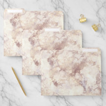 White Marble File Folders