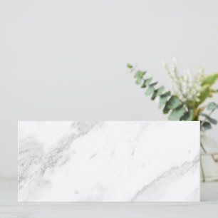 White Marble Flat Card
