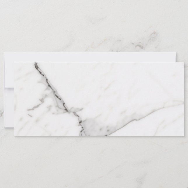 White Marble Flat Card (Front)